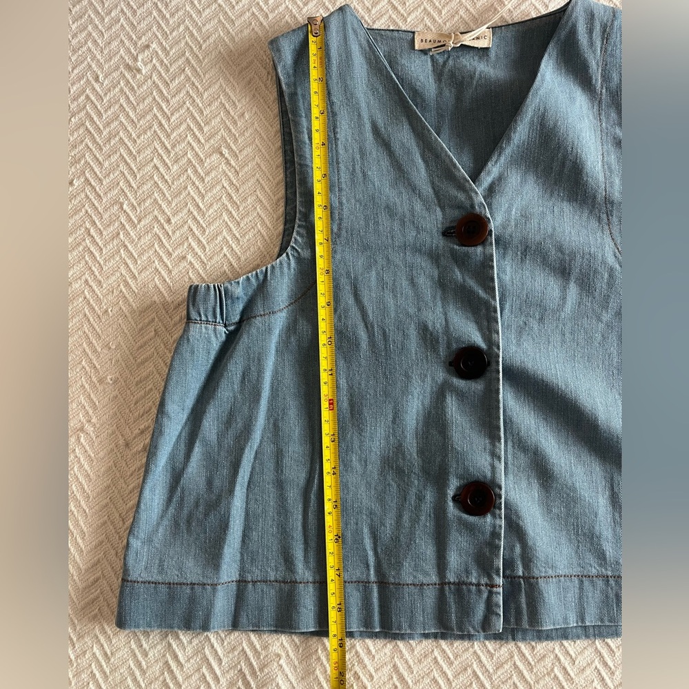 Beaumont Organic Denim Vest - Picture 9 of 14